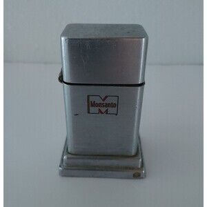 Monsanto Engraved Vintage Zippo Table Lighter